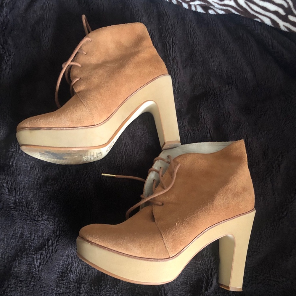 Michael Kors suede lace up boots sz 7.5 - Picture 7 of 8